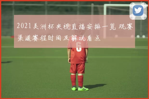 2021美洲杯央视直播安排一览 观赛渠道赛程时间及解说看点