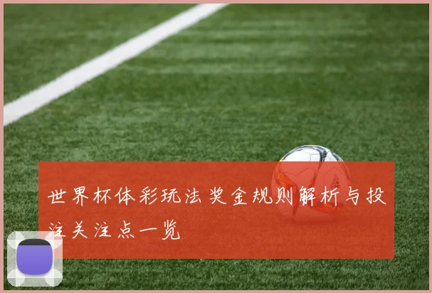 世界杯体彩玩法奖金规则解析与投注关注点一览